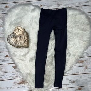 Savvi Blue Nylon Spandex Compression Shapewear Leggings Womens Size Small